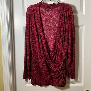 Apt 9 Size 2X wrap long sleeve top NWT